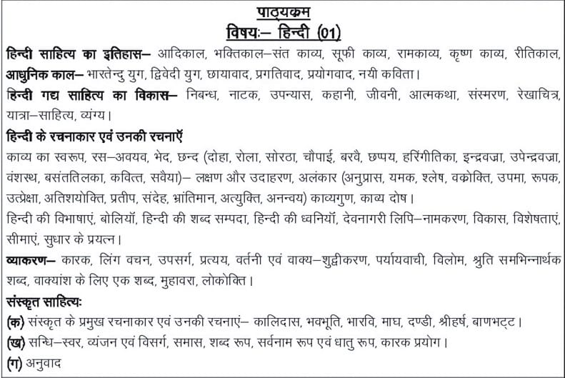 UPPSC LT Grade Teacher Syllabus 2018