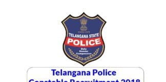 telangana police constable recruitment 2018