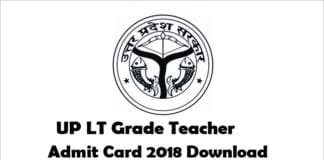 up lt grade teacher admit card download